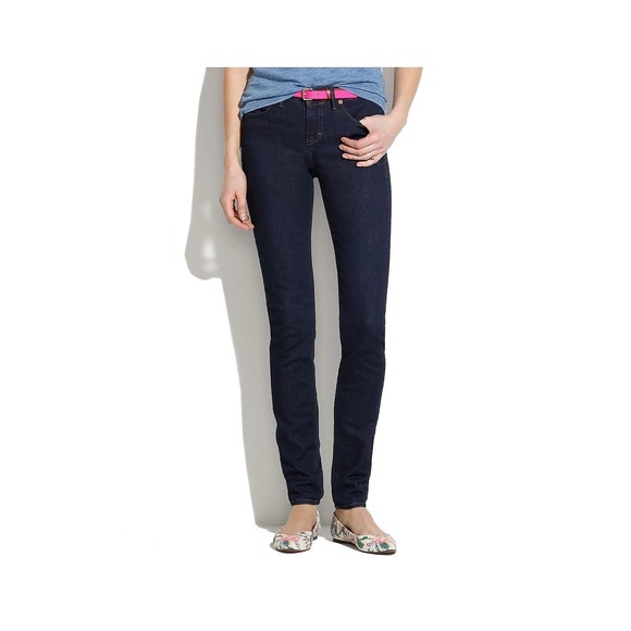 Madewell High Rise Skinny Jeans Dark Wash Denim Classic Style Size 26 - Picture 1 of 10